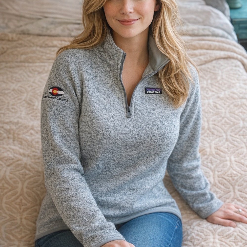 Patagonia Women’s Better Sweater Quarter-Zip Fleece – Size Small – Gray - Picture 1 of 4
